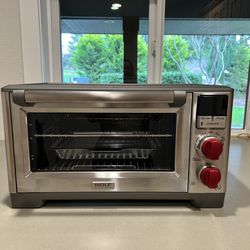 Wolf Gourmet Elite Countertop Oven With Red Knobs