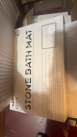 Giate Stone Bath Mat white