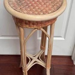 Bent Wood Planter Stand with Woven Top just $10