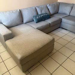 City Furniture Sectional Grey Couch 