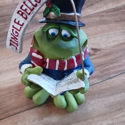 Russ Berrie Frog Holiday Bobble Bods Figurine 