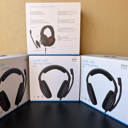 BRAND NEW SEALED EPOS I Sennheiser GAME ONE Gaming Headset, Open Acoustic, Noise-canceling mic, Flip-To-Mute, XXL plush velvet ear pads, compatible wi