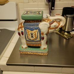 Vintage Porcelain Elephant Plant Stand 30 On Bottom+%