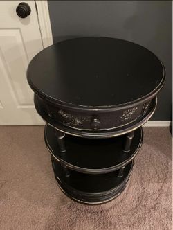Distressed End Table 