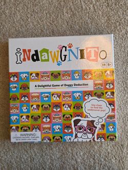 Indawgnito Board Game Dog Guess Who Style Kids Family Game 5+