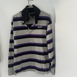 HUF long-sleeve polo shirt