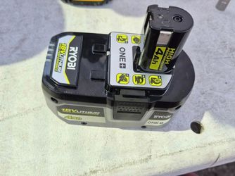 Ryobi 18v one+ Lithium 18v 4ah battery
