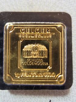 1 gram .9999 gold bullion