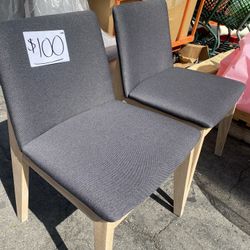 2 Chairs Gray $100