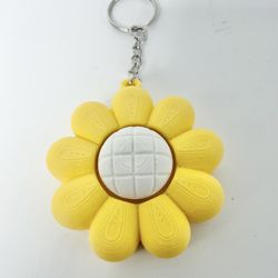 Cute Daisy Clicker Keychain Pastel Colors