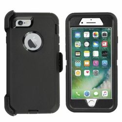 For iPhone 7 Plus / 8 plus black belt clip case cover protector