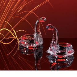 Bacarrat Zodiaque snake glass figurine
