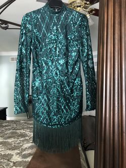 emerald green cocktail dress