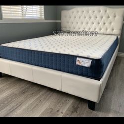 Queenn Size White Diamonds 💎 With Ortho Matres.colchon!!!