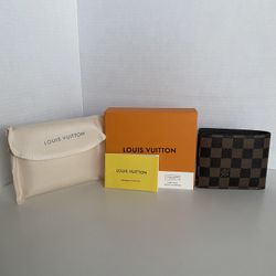 Louis Vuitton Damier Ebène bi-fold wallet