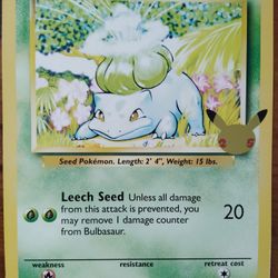 Bulbasaur Jumbo Card 