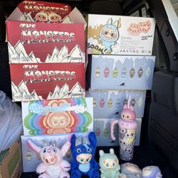 Labubu blind box coca cola and exiting macaron + stitch and big energy labubu $15-$20