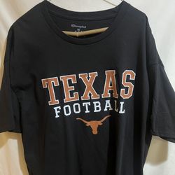 Champion Texas Longhorns T-Shirt Size 2XL Black NCAA Short Sleeve Crew Neck Used Good Condition $25 Meet Up In Irving @dfwgoods