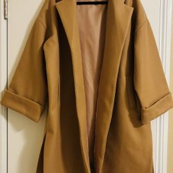 LBLC The Label Women’s Camel Coat Medium