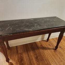 Console Table Gray Marble Top