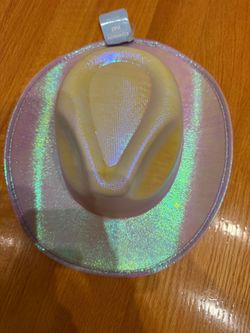 Holographic Iridescent Cowboy Hat