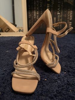 Rhinestone Nude Heels 