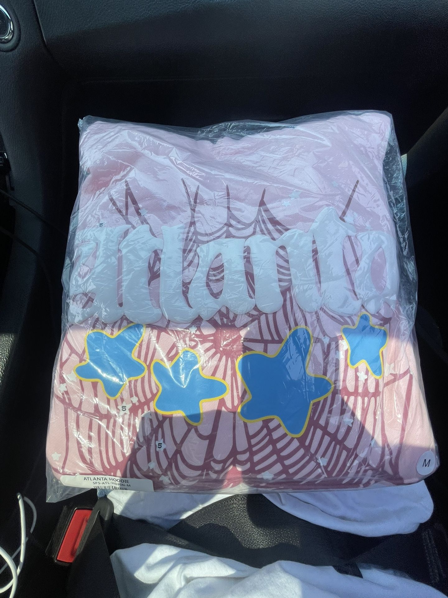 Pink Atlanta Sp5der Hoodie