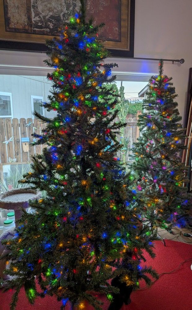 Christmas Tree 7.5 Ft Home Accents Wesley Long Needle Pine Tree