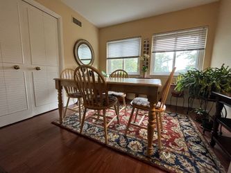 3ft x 5ft Wood Table & Chairs