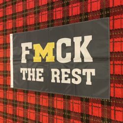 Brand New Michigan Wolverines Banner Flag 