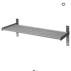2 Ikea Stainless Steel Shelves 