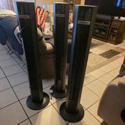 Selling 3 52" Lasko tower fans