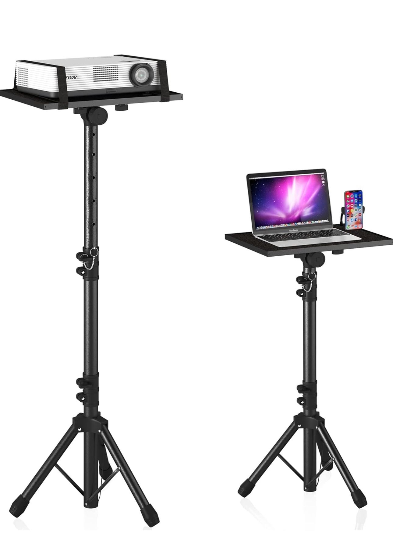 Laptop Projector Tripod Stand Black 