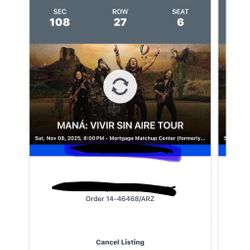 Mana Tickets Saturday 4 Tickets