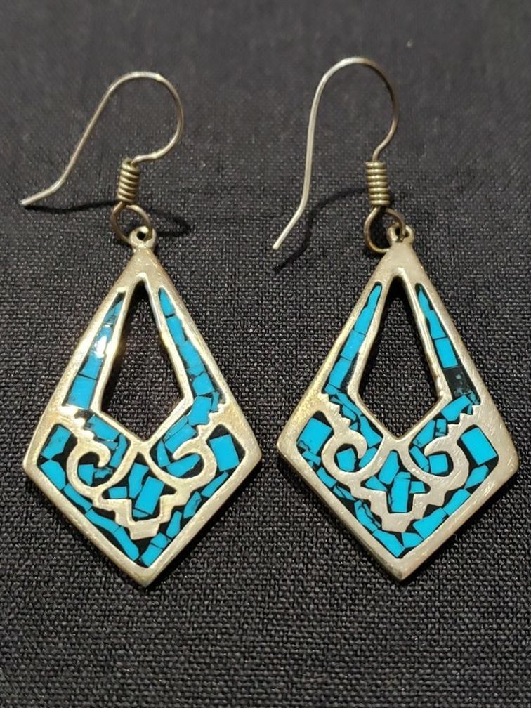 Sterling Silver Turquoise Earrings