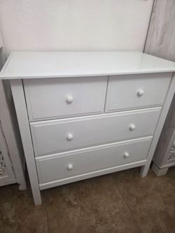 Autumn 4 drawer dresser in white