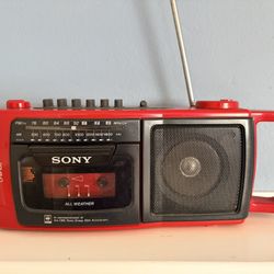 Vintage 1980s Sony cassette player 