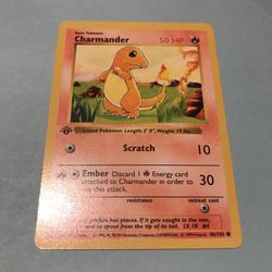 Pokémon TCG Shadowless First Edition Charmander