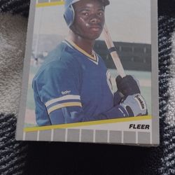 Baseball Griffey Jr Fleer Rookie Card Cash Porch Pickup Redmond 
