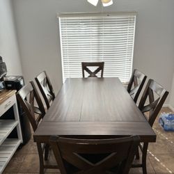 6 Chair Wooden Dinning Table
