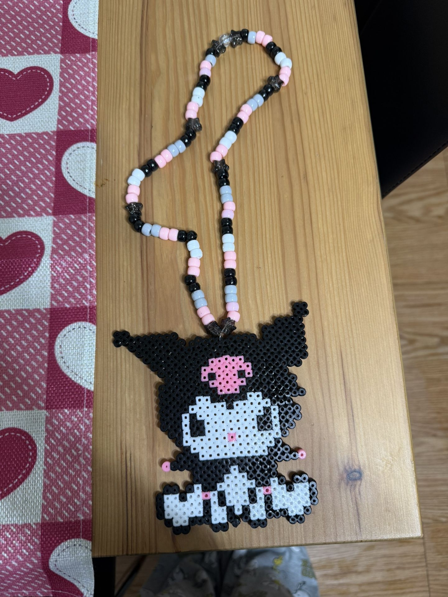 Handcrafted Kuromi Pearler Necklace