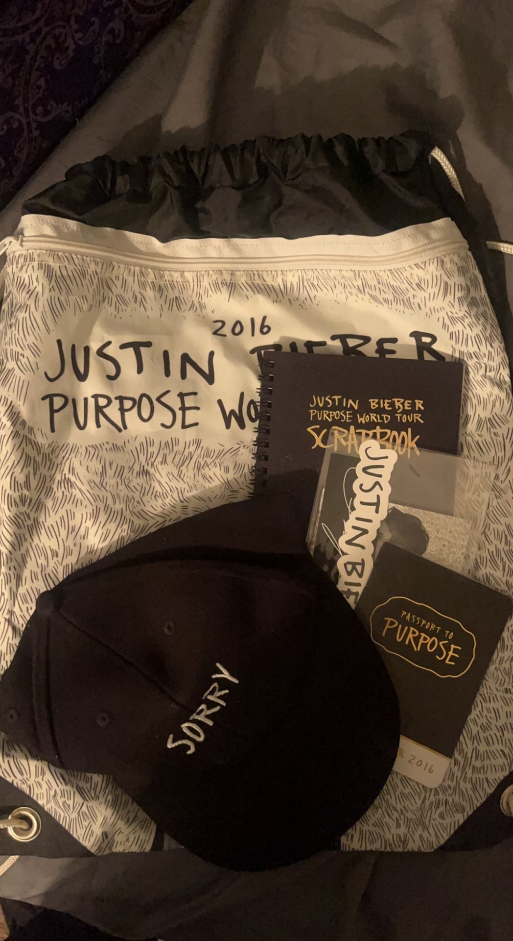 Justin Bieber Purpose Tour VIP Merch