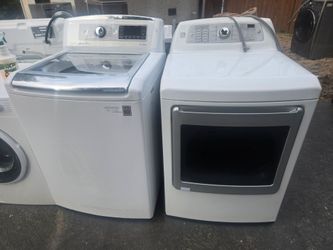 Lg Washer And Dryer Set Electric Topload