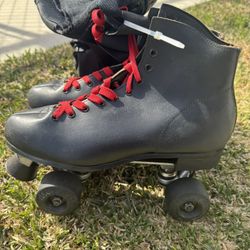 VINTAGE Black Men 4 WHEEL SKATES SIZE 11