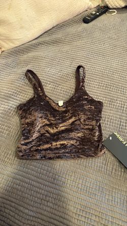 New Lululemon crushed velvet align tank size 4