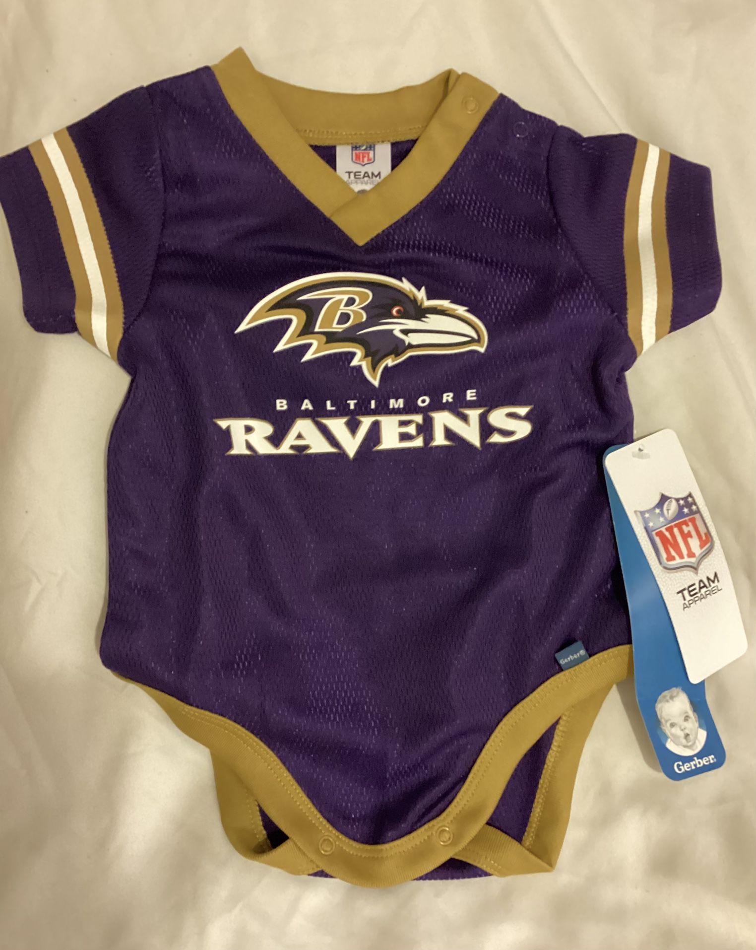 Baltimore Ravens, Baby Onesie Jersey – Official NFL Licensed Attire