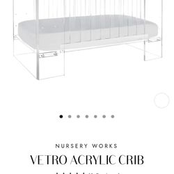 ✨ Vetro Acrylic Crib – Ultra Luxury Modern Design ✨