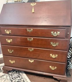 Solid Cherry Secretary Desk with Drop Front