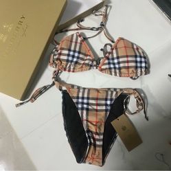 Burberry Plaid Bikini Set