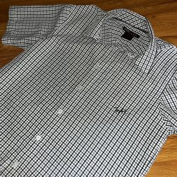 HAWKS Checkered Button‑Up